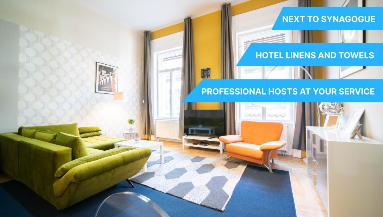בודפשט Freeparking - Great Synagogue Apartment, 2 Bedroom, 5 People ,Wifi, Ac מראה חיצוני תמונה